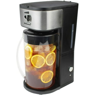 Mr. Coffee Tea Cafe 2-in-1 Iced Tea Maker with Glass Pitcher, 2.5 Qt ...