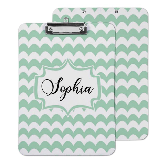 Printtoo Personalized Clipboard For Students Classroom School and Office Use Hardboard Letter Size w/ Low Profile Clip w/ Free Marker & Eraser,9x12.5 Inch