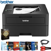 Brother HLL2460DW SOHO Laser Printer Bundle with 26 Month Protection Plan, Printer Essentials , 6FT HDMI 2.0 Cable & 6FT USB Type‑A to Type‑B Cable