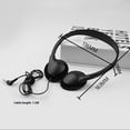 thumbnail image 3 of Portable Wire Earbud with 90° Rotatable Ear Cups 1.2M PVC Cable Soft Sponge Cushions Ergonomic Over Ear for PC Gaming, 3 of 8