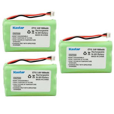 Kastar 2-Pack Battery Ni-MH 3.6V 800mAh Replacement For Uniden DCT6485 Dct6485 2 Dct6485 3 Dct736 Dct737 Dct738 Dct746 Dct746 2 Dct7462 Dct746m Dct748 Dc