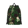 thumbnail image 3 of Balery Camouflage Skull Vintage Canvas Backpack for Men and Women - Large Capacity, Durable Travel Laptop Bag for School, Work, Hiking, and Outdoor Activities, 3 of 7