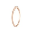 thumbnail image 5 of Round Cut Lab Grown Diamond Accent Solitaire Stackable Engagement Ring In 14K Rose Gold With IGI Certificate(0.07 Cttw,SI1-SI2 Clarity,G-H Color)-10, 5 of 8