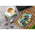 thumbnail image 3 of Carolines Treasures DAC6144FC 3.5 x 3.5 in. Pug in Sunflowers Foam Coasters - Set of 4, 3 of 5