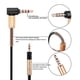 thumbnail image 4 of Cable De Sonido Para Auriculares, Transmisión De Señal Sin Pérdidas, Cubierta De TPE, Enchufes Chapados En Oro, Reemplazo De Cable De Auriculares Profesional Plug And Play Para, 4 of 7