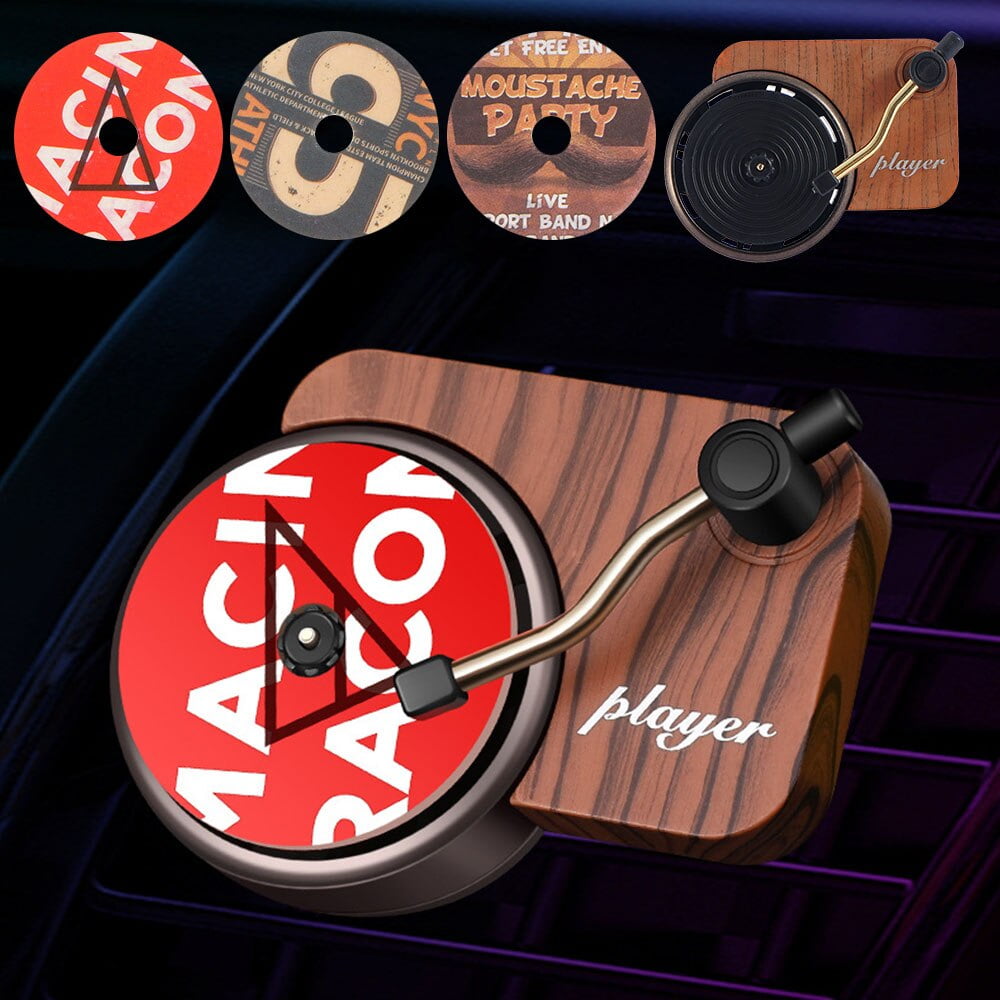 Willstar 2020 Car Turntable Air Freshener Phonograph Fragrance Diffuser