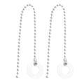 thumbnail image 1 of ETHZZLE 2Pcs Plated Silver Cymbal Chain for Rides and Crashes Drum Kit Extensions with Easy Installation, 1 of 8