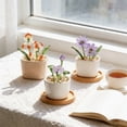 thumbnail image 4 of Personalized Mini Birth Month Flower Pot, Small Ceramic Vase Table Decor with Colorful Floral Design, Cute Indoor Home Desk Decoration for Living Room Office, Mother's Day Gift for Women Mom, 4 of 5