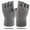Gray, variant on Women’s Minimal Fingerless Knit Gloves Ribbed Edge Soft Stretch Weave for Quick Daily Errands Black