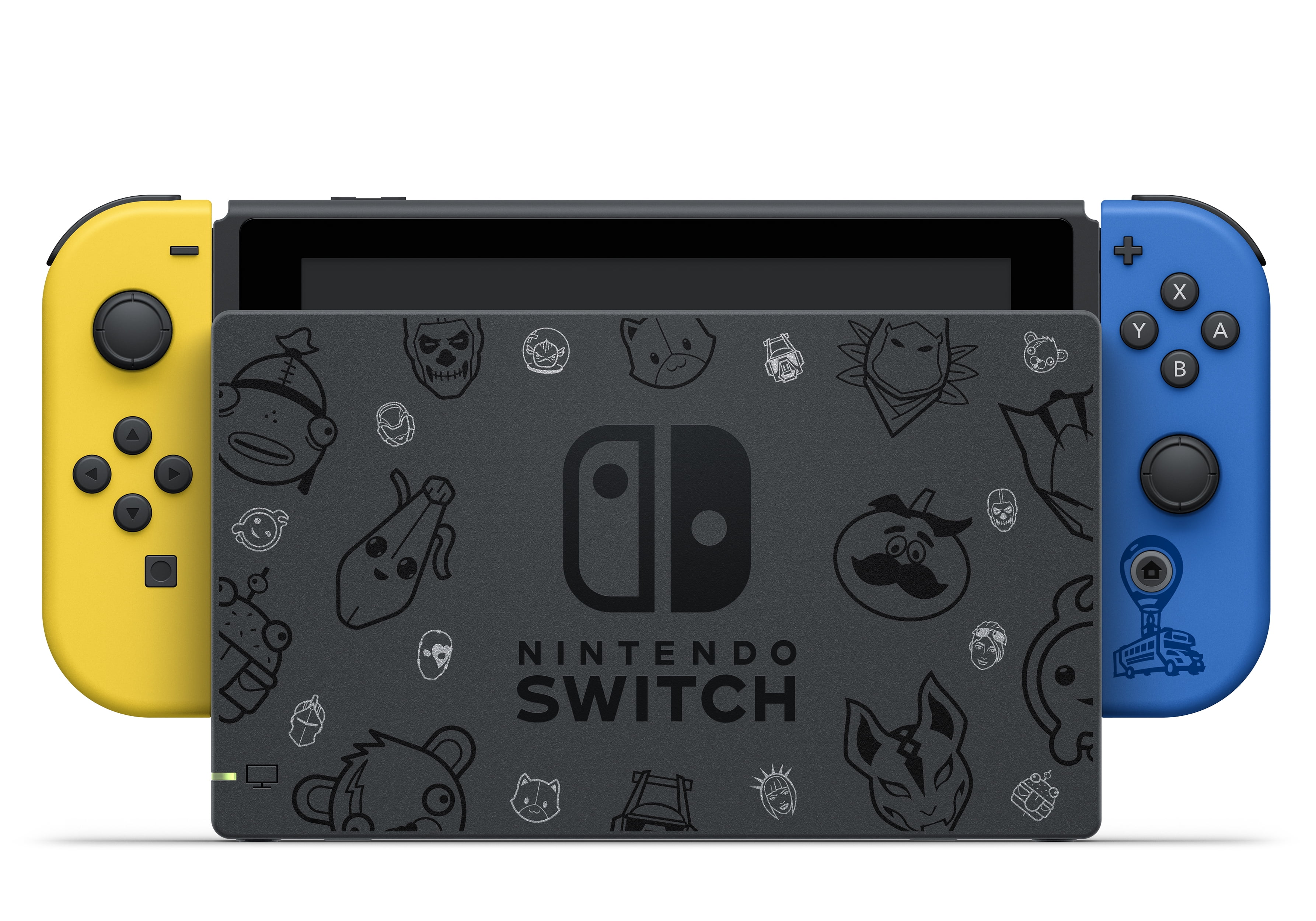 New Nintendo Switch (No Code) Fortnite Wildcat Console Bundle -  Yellow/Blue.. 45496882877