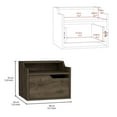 thumbnail image 3 of St. Clair Linen Cabinet, Two Interior Shelves, Two Open Shelves, Single Door Light Oak / White, 3 of 5