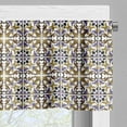 thumbnail image 3 of Ambesonne Orient Valance Pack of 2, Vintage Style Mosaic Tiles, 42"X12", White Multicolor, 3 of 5