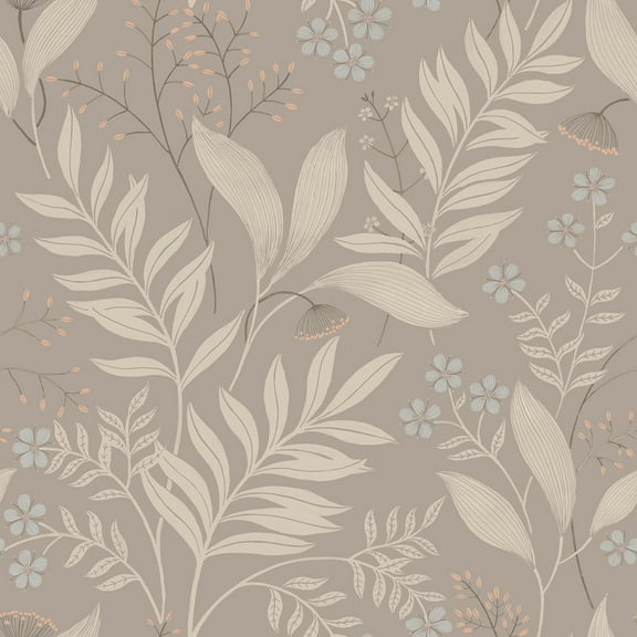NuWallpaper Amanda Taupe Peel and Stick Wallpaper