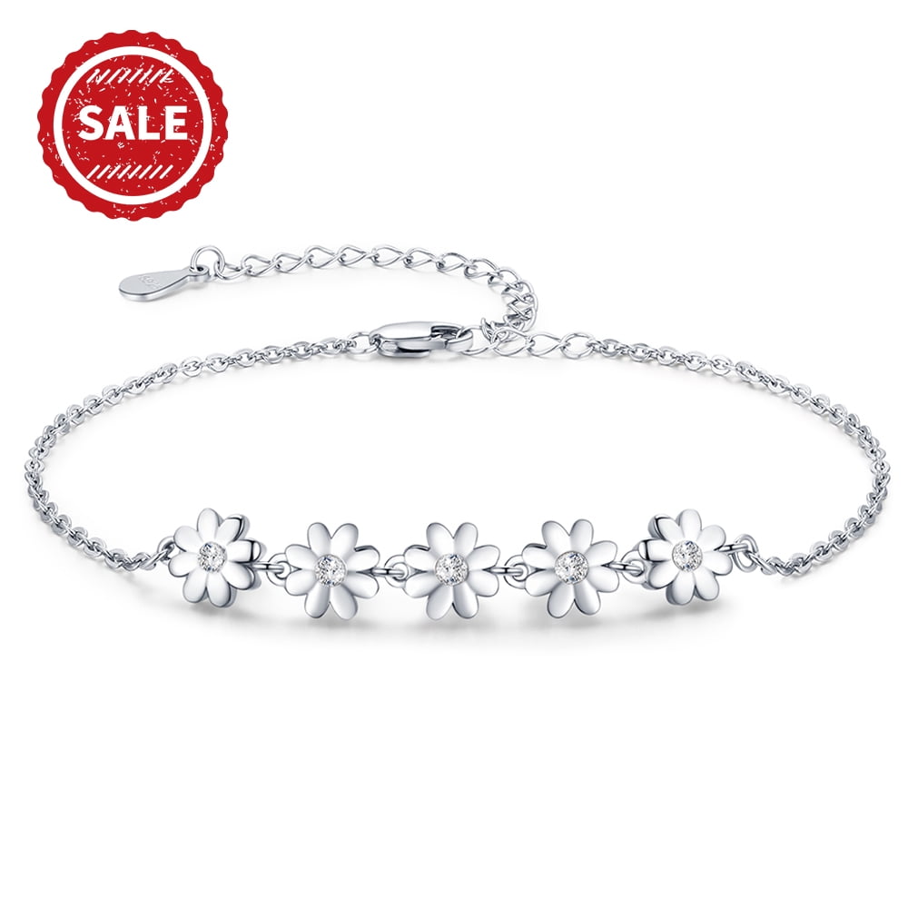 Sterling silver bracelets hotsell for womens sale