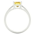 thumbnail image 4 of Clara Pucci 14K White Gold 2ct Yellow Solitaire Ring for Women, 4 of 8