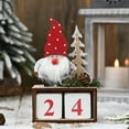 thumbnail image 4 of Christmas Countdown Wooden Blocks- Desktop Christmas Advent Calendars with Cute Santa Claus Elf Shaped Design for Xmas Holiday Tabletop Decoration, 4 of 6