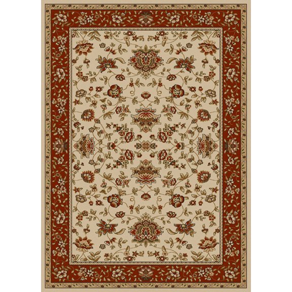 Vitaly Rafiqi Area Rug 1597 Ivory Italian Bordered 9' 10" x 12' 10" Rectangle