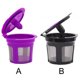 thumbnail image 5 of Billuyoard Filtro de café reutilizable, paquete de 6 uds., cápsulas recargables de acero inoxidable, filtro de malla de vaina, reemplazo para Juegos de servir café y té Violeta, 5 of 6