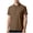 Brown, variant on Summer T Shirts for Men Plus Size Big & Tall Casual Loose Solid Color Button-up V-Neck Turndown Collar Short Sleeve Tops Lougnewear for Mens M-5XL under $7