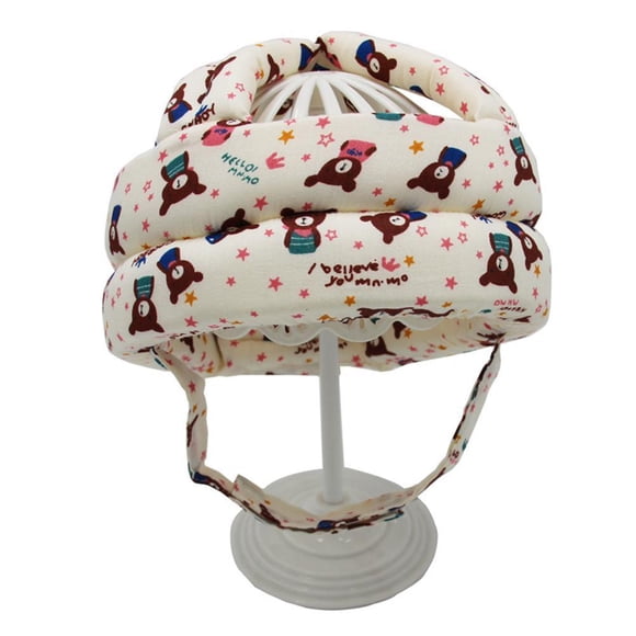Gorro Anticaída Para Niños Pequeños, Casco De Seguridad Para Bebés De Fácil Limpieza De Tela De Algodón Puro Para Edades De 6 Meses A 3 Años