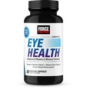 Force Factor Complete Eye Health, Clinical Strength Eye Vitamins with Lutein & Zeaxanthin, 60 Capsules