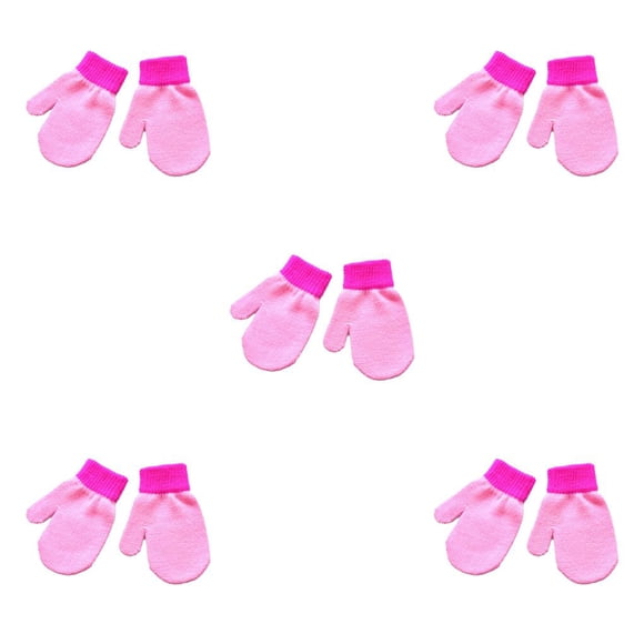 Qarigey 1 par de manoplas para niños, calentador de manos, cómoda cubierta de calentamiento de manos de Color sólido, guantes para niñas y Type2 NO2