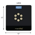 thumbnail image 2 of Max Life Digital Body Weight Scale - Step-On Technology, High Accuracy Bathroom Scale for Weight, Multiple Sizes and Colors 400lb, 2 of 10