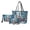 Christmas Snowman Tree, variant on Lotus Sea Turtle Print Handbag with Multifunctional Cosmetic Bags Purse for Women PU Leather Top Handle Satchel Set with Lightweight Makeup Pouch Card Holder for Travel Shopping