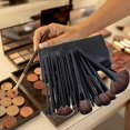 thumbnail image 3 of Juegos de brochas de maquillaje, brocha para polvos, brocha , brocha bolsa de transporte para niñas, regalos , negro shamjiam Pinceles de maquillaje, 3 of 7