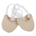 thumbnail image 4 of Zapato de baile elástico de media suela para mujer, ejercicio suave, zapatos de gimnasia rítmica, zapatillas, zapatos antideslizantes para danza del vientre para adultos (color de piel, S), 4 of 7
