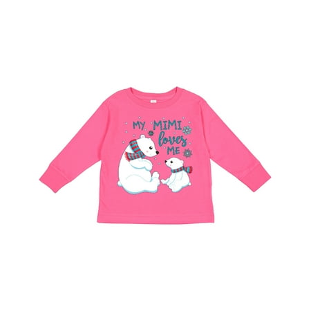 

Inktastic My Mimi Loves Me Cute Polar Bears Boys or Girls Long Sleeve Toddler T-Shirt
