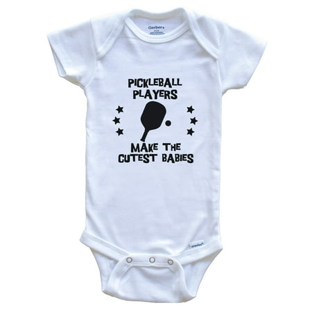 

Pickleball Players Make The Cutest Babies Funny Pickleball Baby Bodysuit