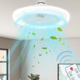 thumbnail image 1 of Feltree 10 Inch E27 Ceiling Fan with Light, Quiet Dimmable LED, Remote Control for Bedroom and Small Spaces, 1 of 8
