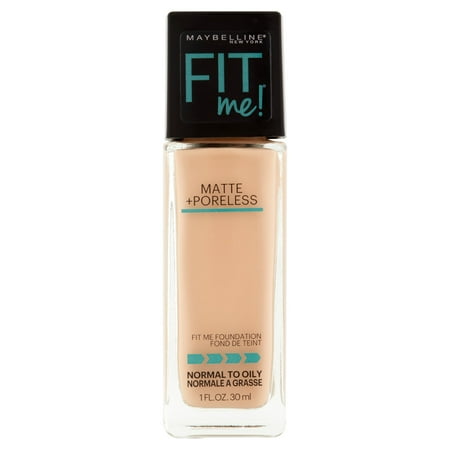 Maybelline New York Fit Me Matte + Poreless Foundation, 120 Classic Ivory, 1.0 fl oz