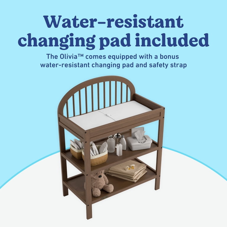 Graco Olivia Infant Wood Changing Table with Changing Pad