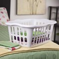 thumbnail image 4 of Sterilite 1.5 Bushel Plastic Stackable Laundry Basket, White (24 Pack), 4 of 5