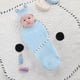 thumbnail image 3 of Saco de dormir para bebé con gorro Pañuelos para eructar para bebé recién nacido hechos de cómodo algodón orgánico, saco de dormir para bebé niña niño 0-3 meses, 3 of 8
