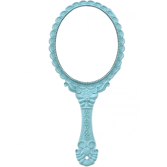 BPPEG Hand Mirror Vintage Handheld Mirror with Handle Vanity Makeup Mirror Travel Mirrors (Oval)