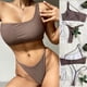 thumbnail image 2 of Traje de baño de dos piezas con sujetador relleno de dos piezas para mujer Ropa de playa OAVQHLG3B Store  lin121212, 2 of 5