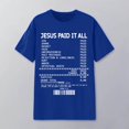 thumbnail image 2 of XIAONU Women's Letter Print Religious Receipt Tee Short Sleeve Crew Neck Pullover T Shirt Soft Faith Inspired T-Shirts, 2 of 4