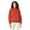 g-Brick Red36081, variant on Women Undershirts Base Layer Stretch Long Sleeve Warm Thermal Neck Soft Knit Sweater Autumn Winter Fuzzy Pullover Shirts Trendy Tops