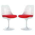 thumbnail image 1 of Modway Lippa Dining Side Chair in Red (Set of 2), 1 of 4