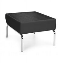 OFM Model 310 Laminate Top Table with Border and Chrome Frame with Tungsten