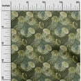 thumbnail image 2 of oneOone Rayon Forest Green Fabric Ocean Jelly Fish Sewing Material Print Fabric By The Yard 56 Inch Wide, 2 of 4