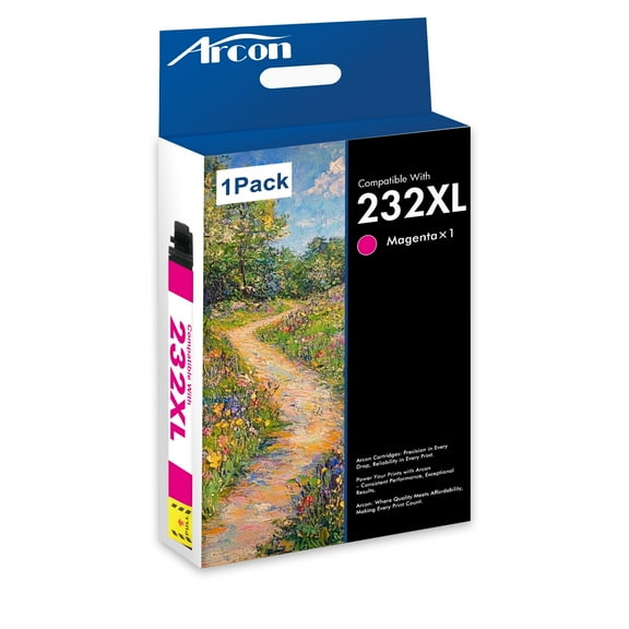 232 XL Ink Cartridges 1 x Magenta Compatible for Epson 232 232 XL 232XL Printer Ink for Expression Home XP-4200 XP-4205 WF-2930 WF-2950 All-in-One T232 T232XL