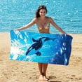 thumbnail image 4 of TIMIFIS Fibre Bath Towels, Toy Storage Bags 2-in-1 Beach Towel Oversized Towel Fine Fibre Towel Transforms Into A Storage Backpack, 4 of 6