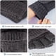 thumbnail image 3 of Guantes de lana con aislamiento térmico sin dedos para mensajes de texto para mujeres y hombres, guantes convertibles de punto cálidos de invierno con solapa, 3 of 6