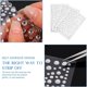 thumbnail image 2 of Diamond Sticker Rhinestones, 650 Pieces Clear Rhinestone Crystal Self Adhesive Acrylic Face Gems Rhinestones Makeup Nail Decoration Rhinestone Jewelry D, 2 of 5