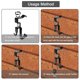 thumbnail image 5 of Ganchos para pared de ladrillo UEMNG de acero inoxidable, 6 piezas, ajustables, 5 of 7