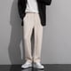 thumbnail image 1 of Pantalones de traje de color liso para hombre, de negocios, informales, de moda, largos, para hombre, 1 of 8